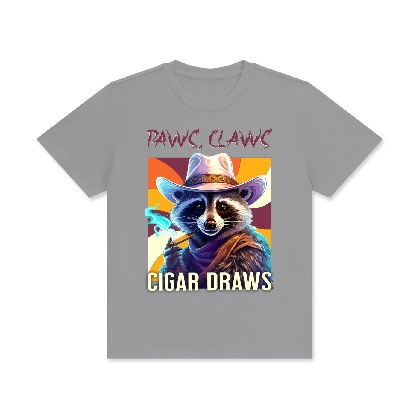 Raccoon,Paws,Claws,Cigar,Draws
