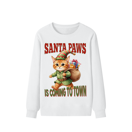 Christmas,Cat,Santa,Coming,Town