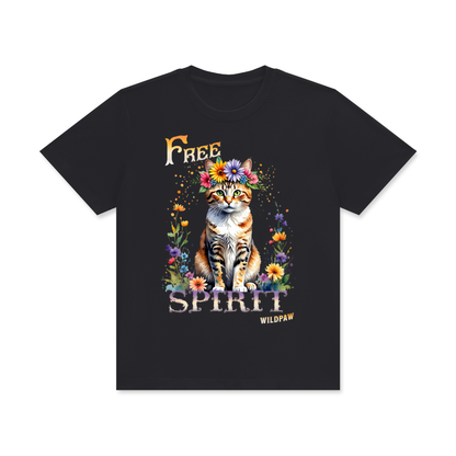 Cat,Flowers,Free Spirit