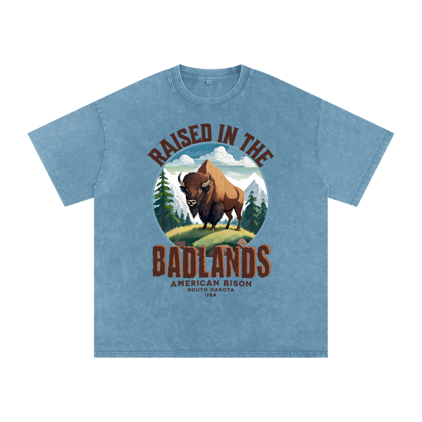 American Bison,Raised in the ,Badlands