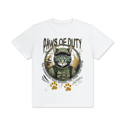 Paws,Duty,Army,Cat