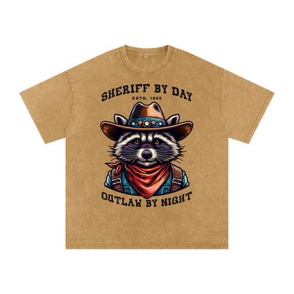 Raccoon,Sheriff,Outlaw,Day,Night