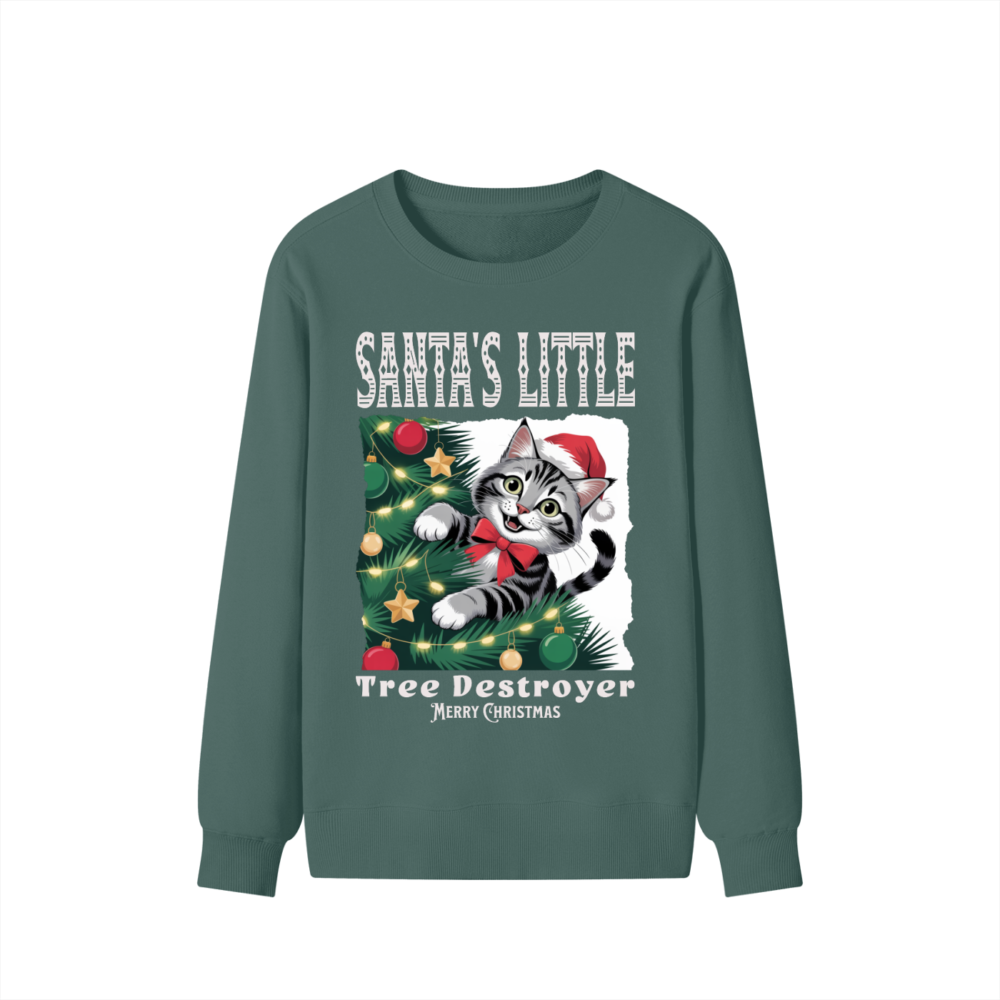 Christmas,Fun,Santa's,Tree,Destroyer,Cat