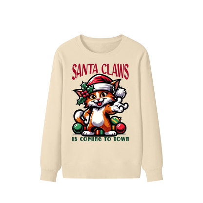 Christmas,Santa,Claws,Coming,Town,Cat