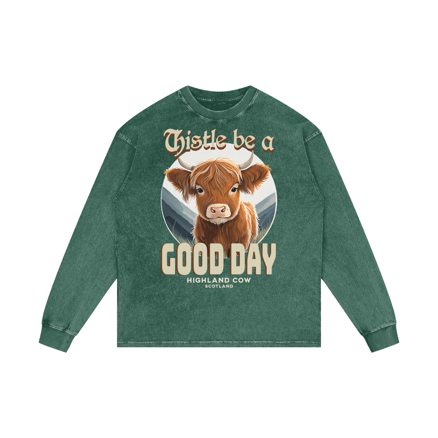 Thistle,Good,Day,Scotland,Highland Cow