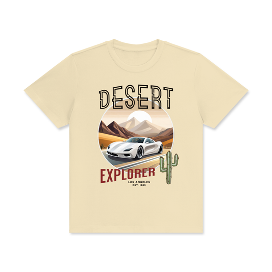 Desert,Explorer,White,Car