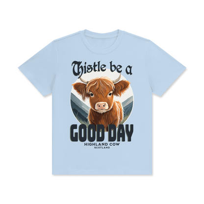 Thistle,Good,Day,Scotland,Highland Cow