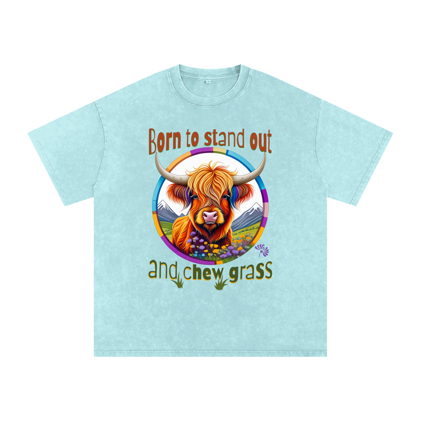 Highland Cow,Colourful,Quirky