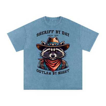 Raccoon,Sheriff,Outlaw,Day,Night