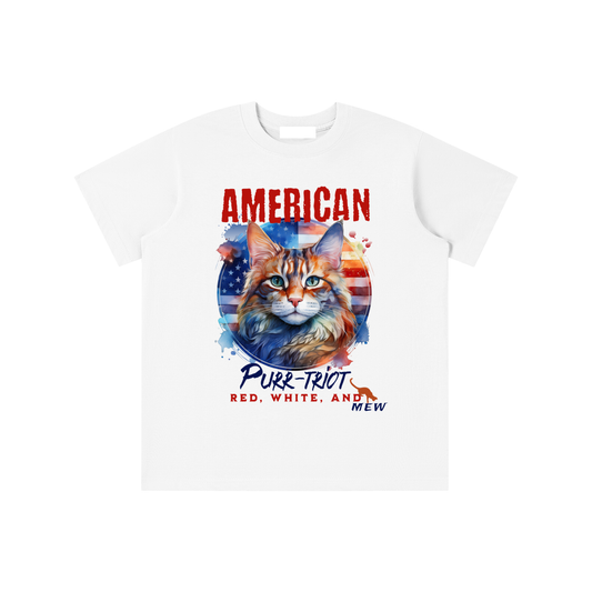 Kids,Cat,American,Purr-triot,Mew