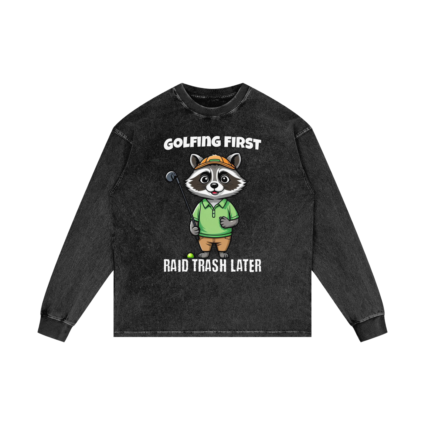 Raccoon,Golf,Raid,Trash