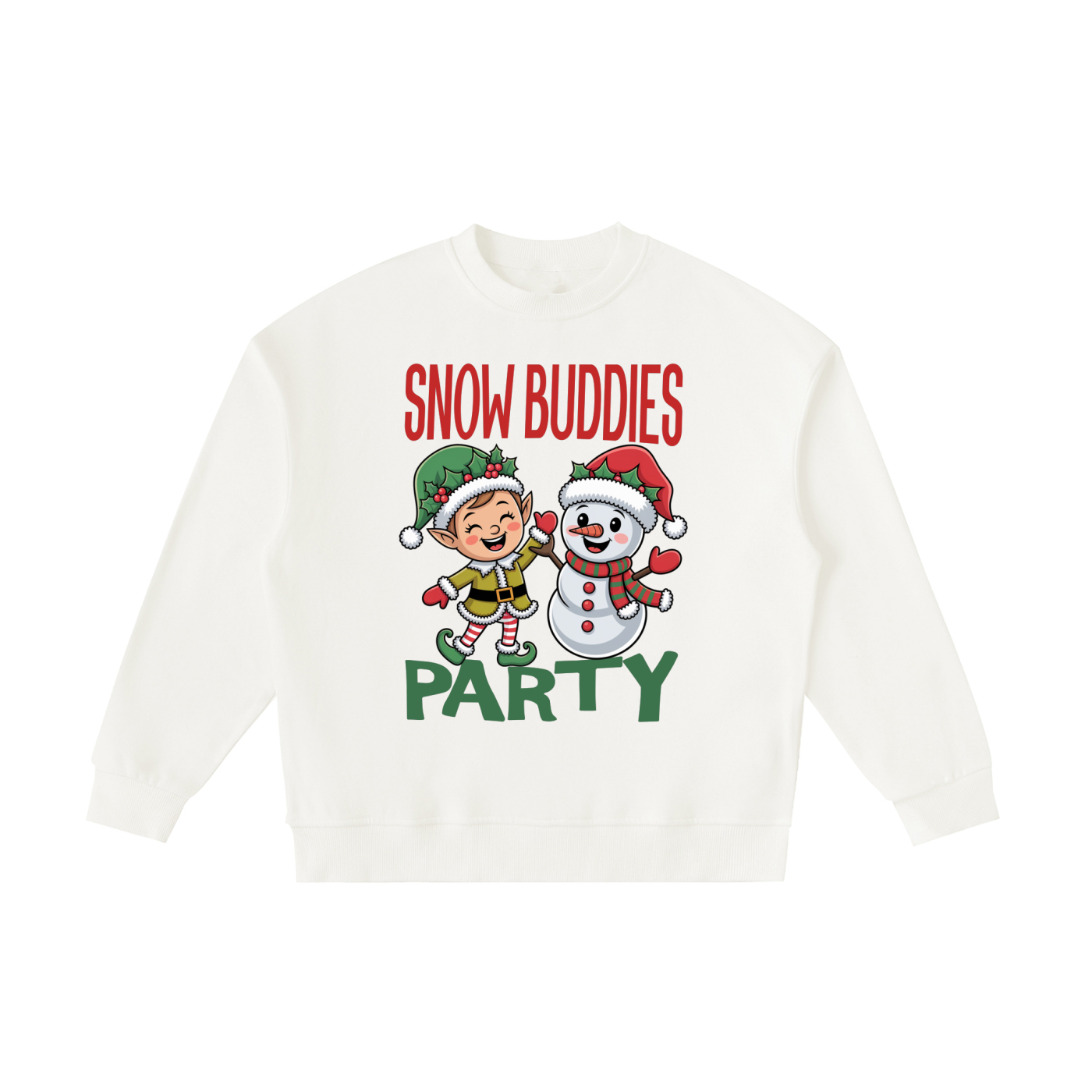 Kids,Christmas,Elf,Snowman,Party,Buddies