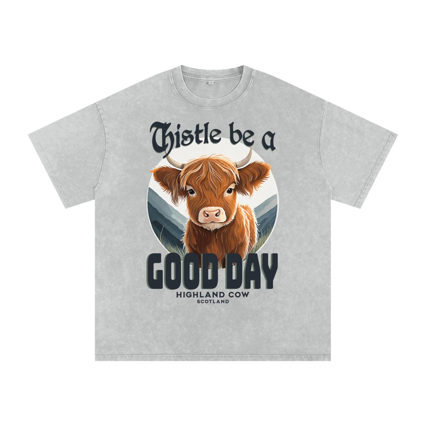 Thistle,Good,Day,Scotland,Highland Cow