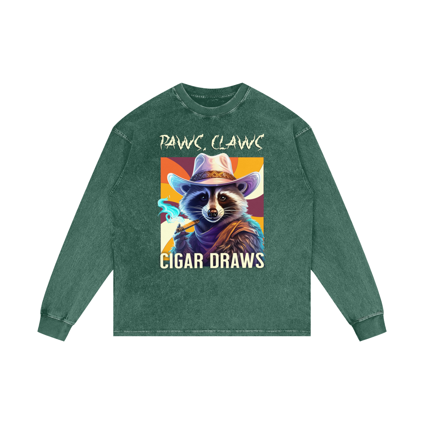 Raccoon,Paws,Claws,Cigar,Draws