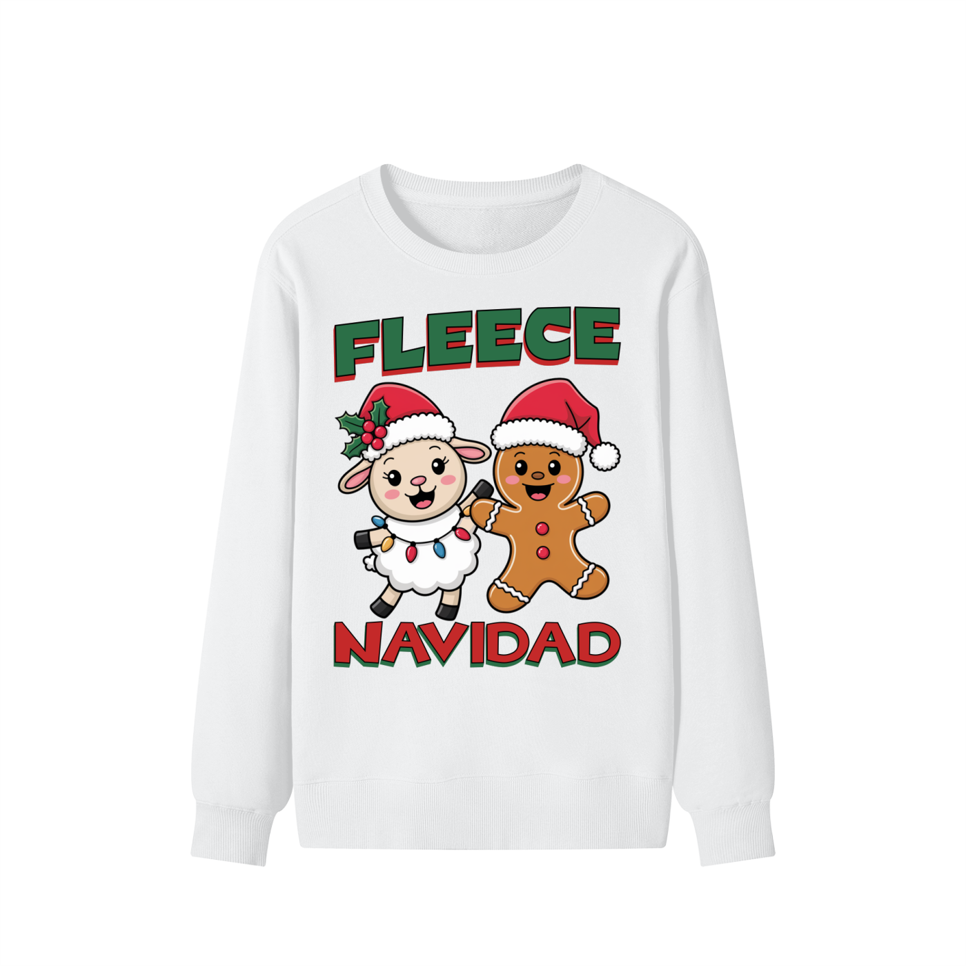 Christmas,Lamb,Fleece,Gingerbread,Navidad
