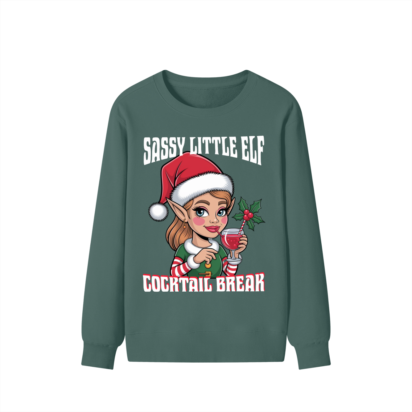 Christmas,Fun,Elf,Sassy,Cocktail,Break