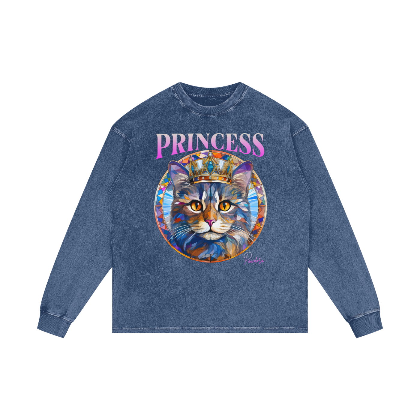 Acid Wash Oversize Long Sleeve T-Shirt