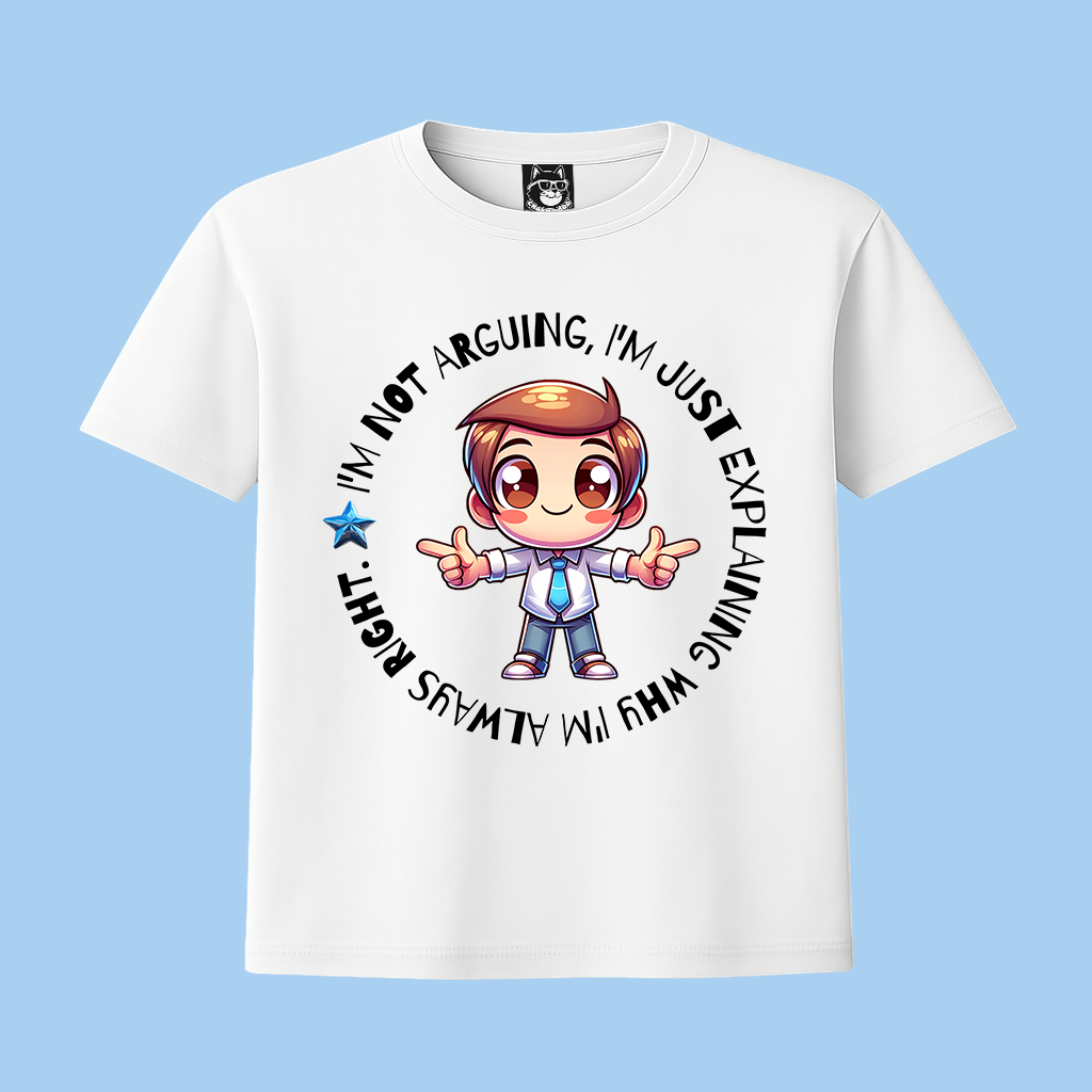 NOT ARGUING, I'M RIGHT - Unisex Classic Crew Neck Cotton T-Shirt