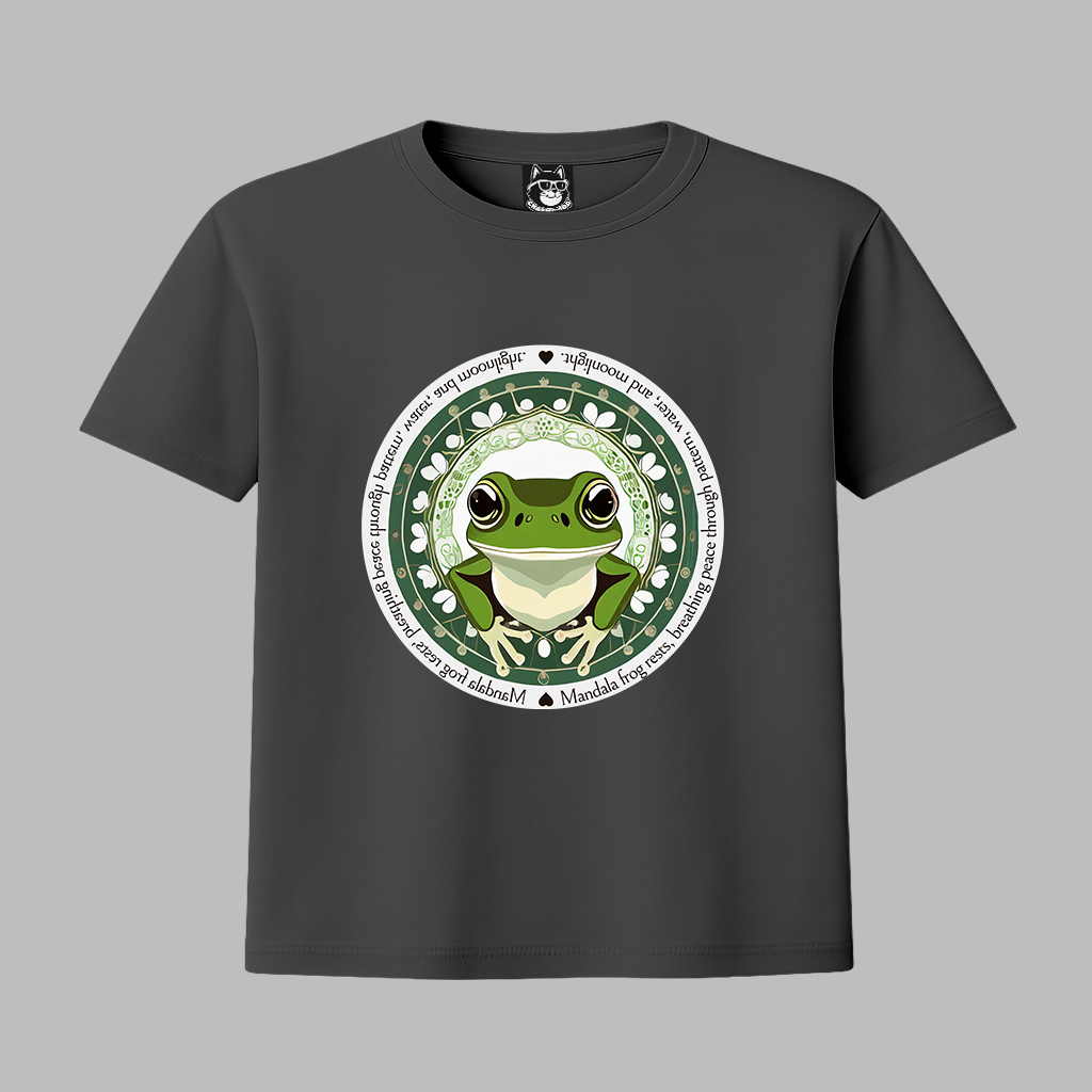 MANDALA FROG - Unisex Classic Crew Neck Cotton T-Shirt
