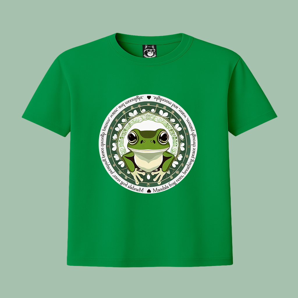 MANDALA FROG - Unisex Classic Crew Neck Cotton T-Shirt