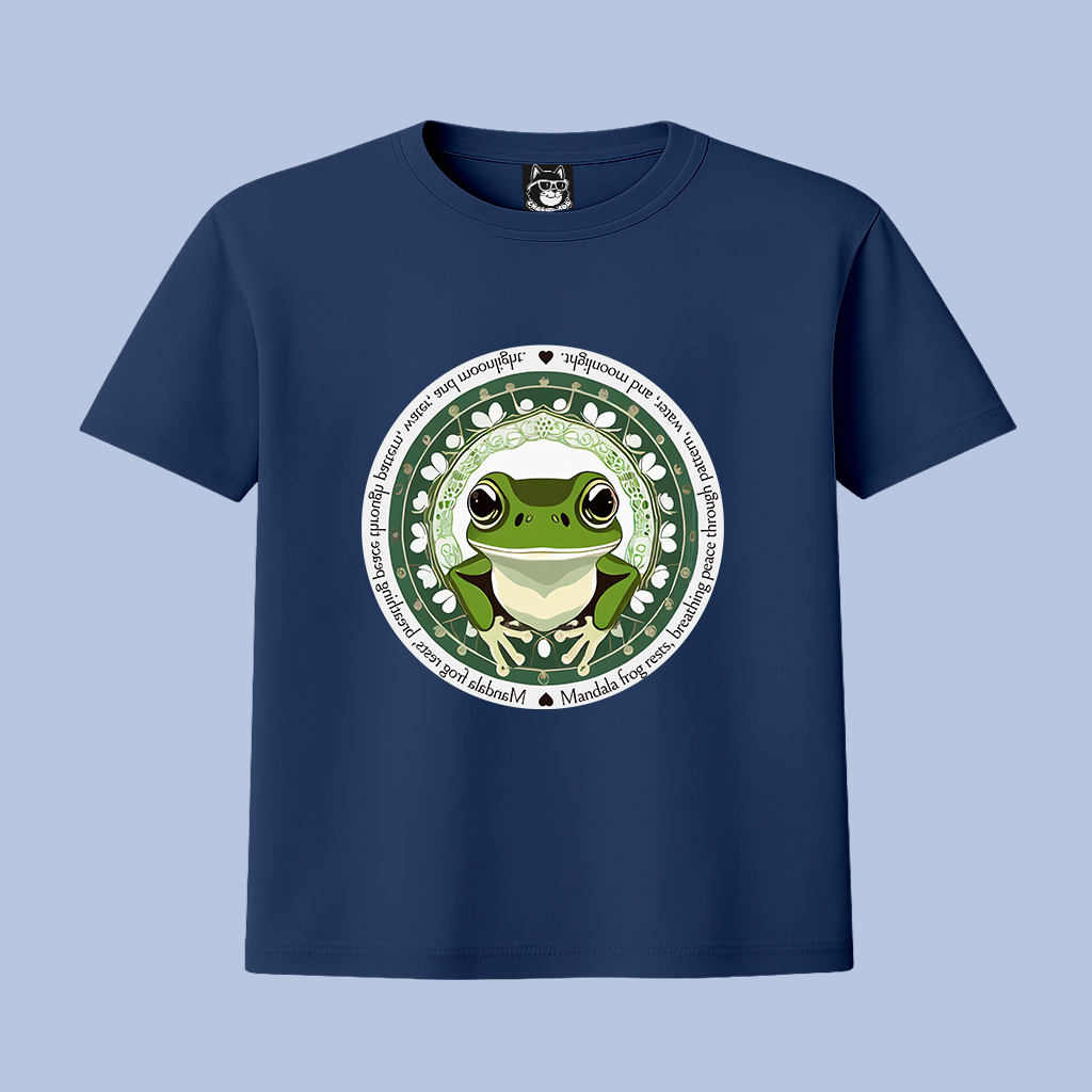 MANDALA FROG - Unisex Classic Crew Neck Cotton T-Shirt