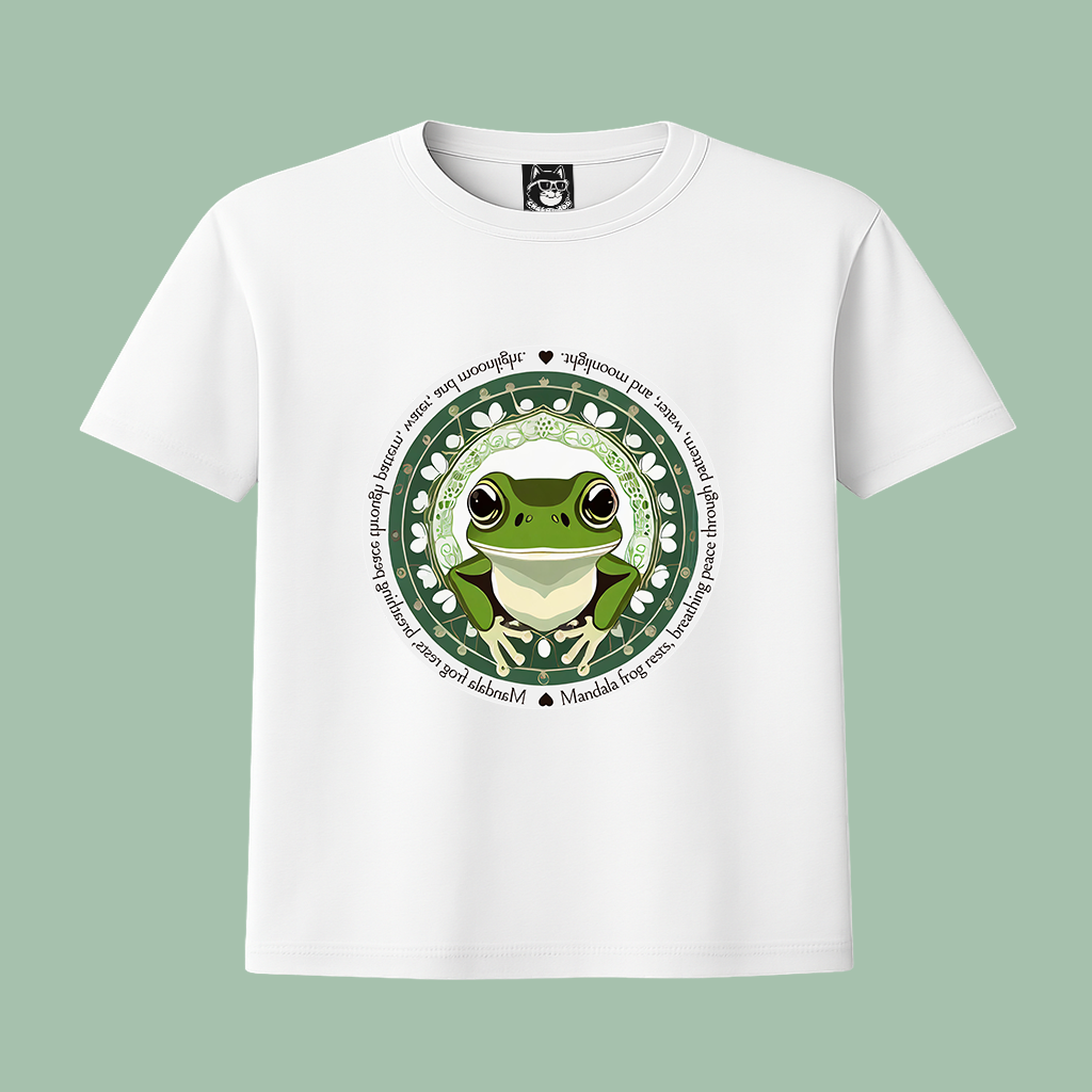 MANDALA FROG - Unisex Classic Crew Neck Cotton T-Shirt