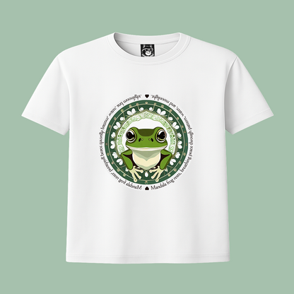 MANDALA FROG - Unisex Classic Crew Neck Cotton T-Shirt