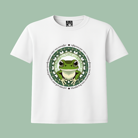 MANDALA FROG - Unisex Classic Crew Neck Cotton T-Shirt