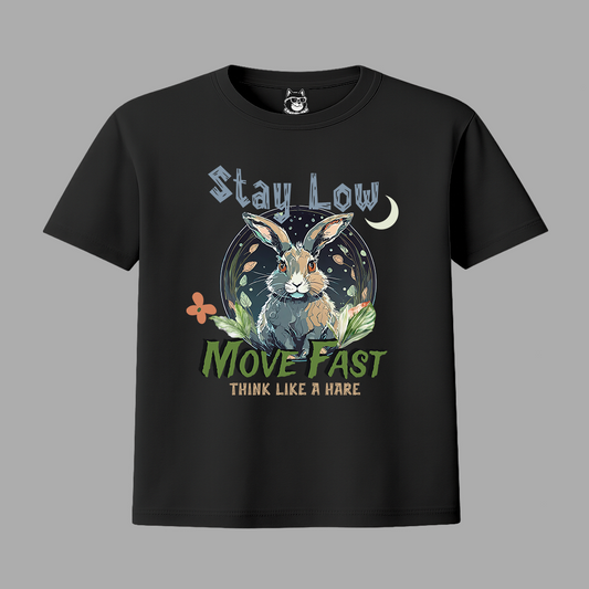 STAY LOW, MOVE FAST - Unisex Classic Crew Neck Cotton T-Shirt