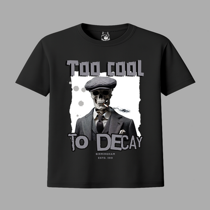 TOO COOL TO DECAY, SKELETON - Unisex Classic Crew Neck Cotton T-Shirt