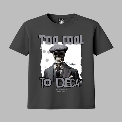 TOO COOL TO DECAY, SKELETON - Unisex Classic Crew Neck Cotton T-Shirt