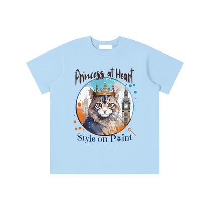 Cat,Princess,Heart,Kids