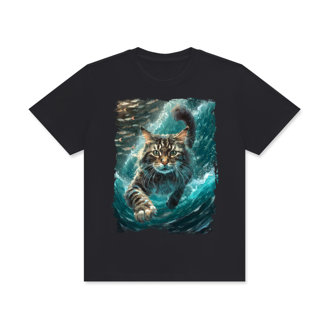 Cat,Swimming,Cool