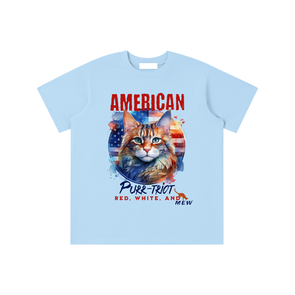 Kids,Cat,American,Purr-triot,Mew
