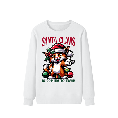 Christmas,Santa,Claws,Coming,Town,Cat