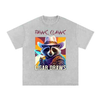Raccoon,Paws,Claws,Cigar,Draws