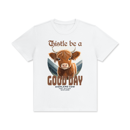 Highland Cow,Scotland,Thistle,Good Day