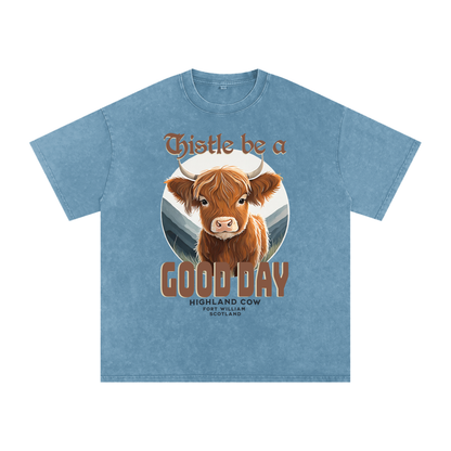 Highland Cow,Thistle be,Good Day