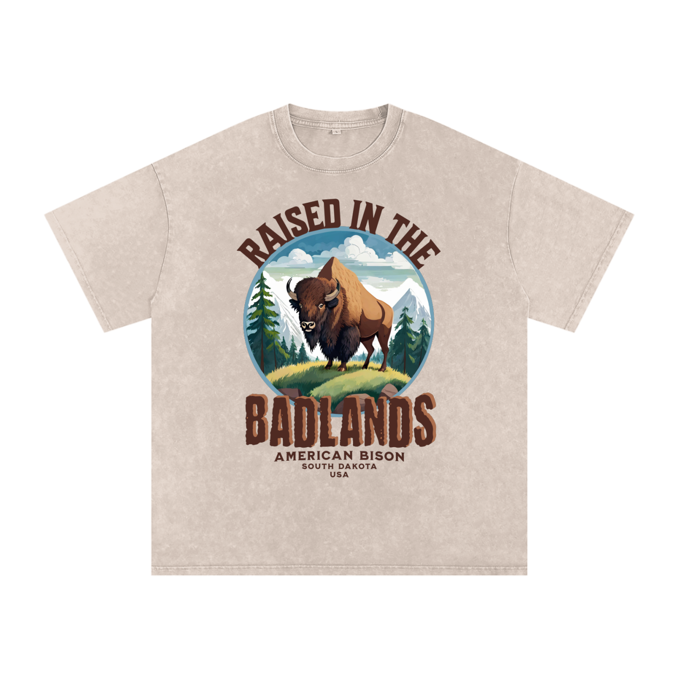 American Bison,Raised in the ,Badlands