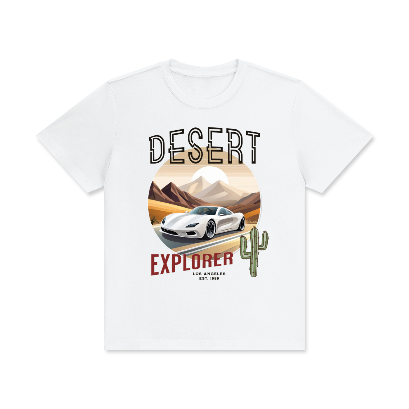 Desert,Explorer,White,Car
