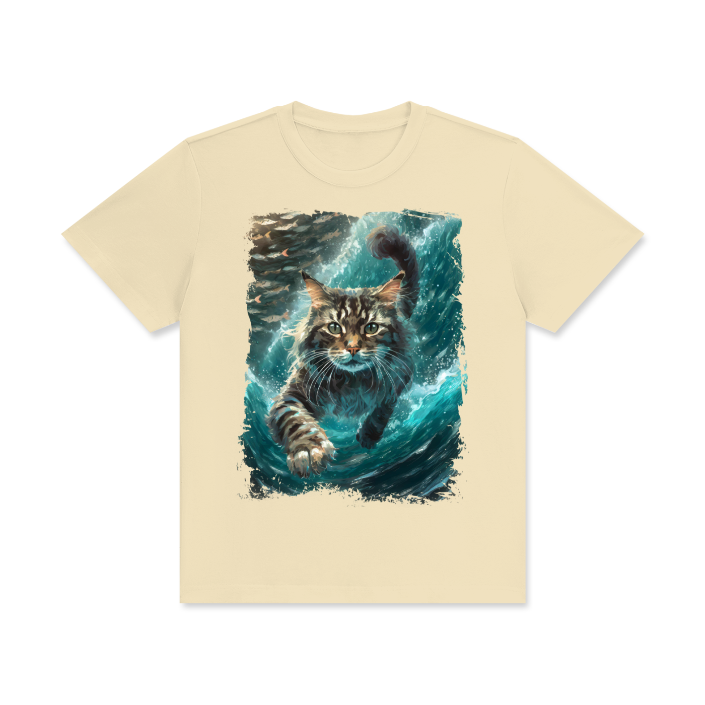 Cat,Swimming,Cool