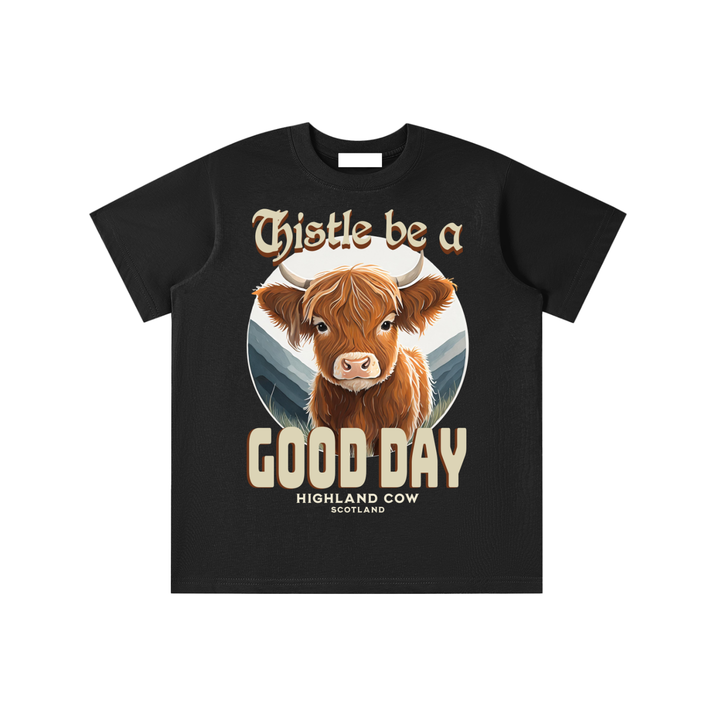 Thistle,Good,Day,Scotland,Highland Cow