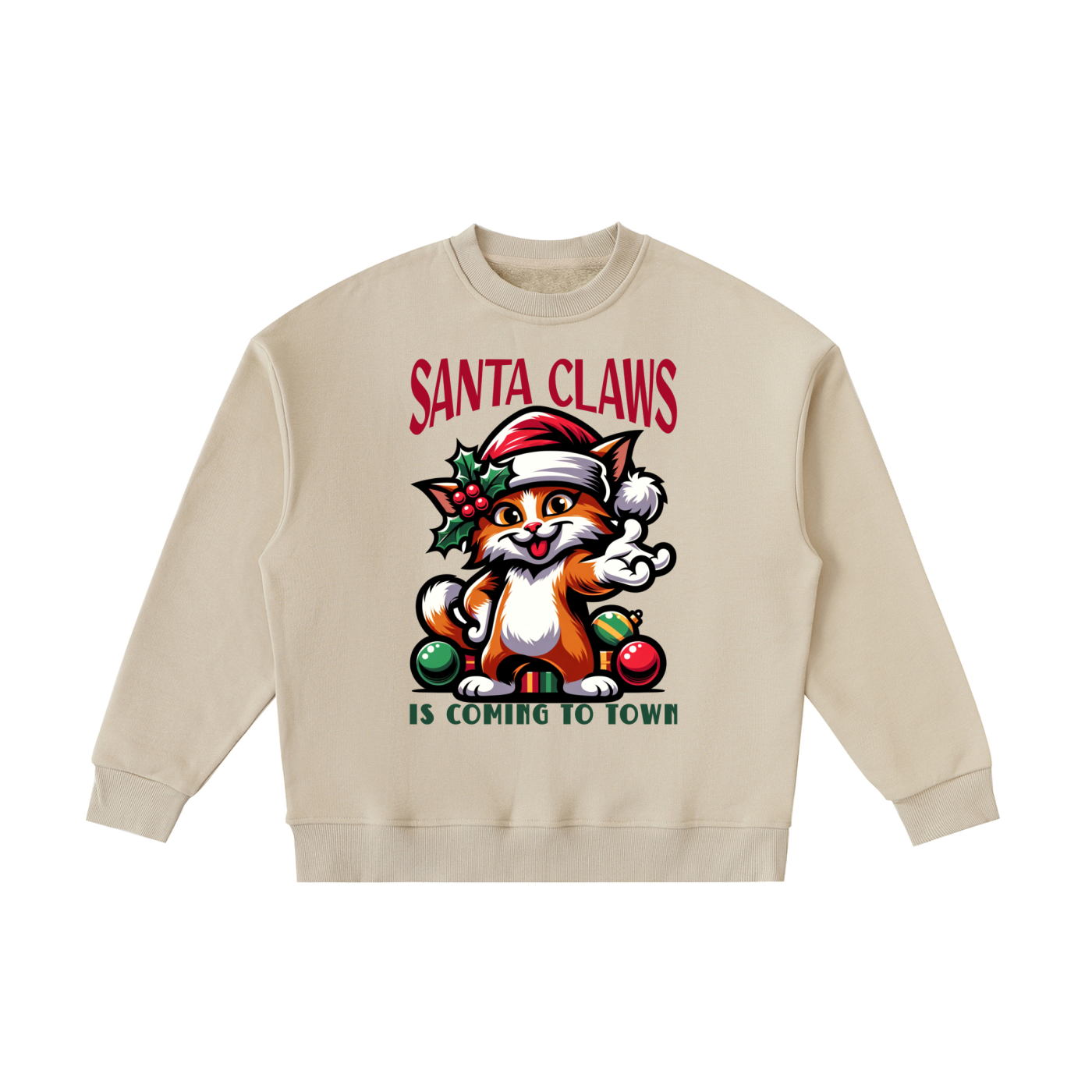 Christmas,Cat,Santa,Claws,Coming,Town,Kids