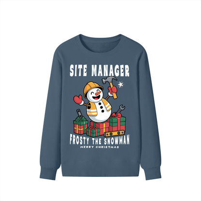 Fun,Christmas,Frosty,Snowman,Construction,Worker