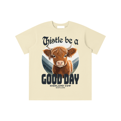 Thistle,Good,Day,Scotland,Highland Cow