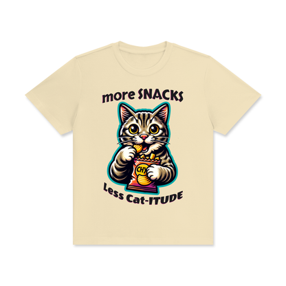 Funny,Cat,More,Snacks,Less,Cat-itude