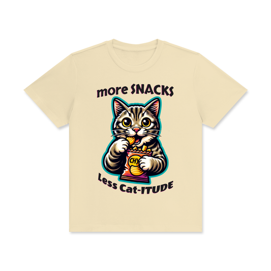 Funny,Cat,More,Snacks,Less,Cat-itude