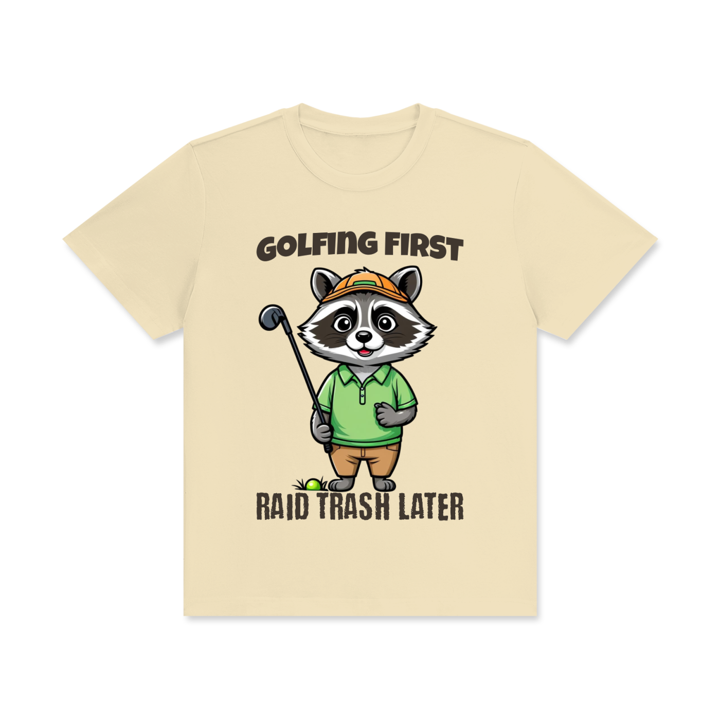 Raccoon,Golf,Raid,Trash
