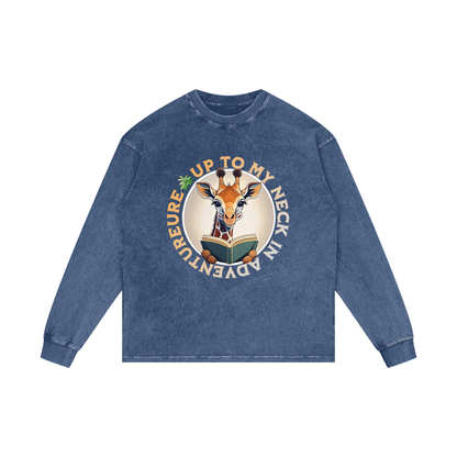 Giraffe,Reading,Book,Adventures