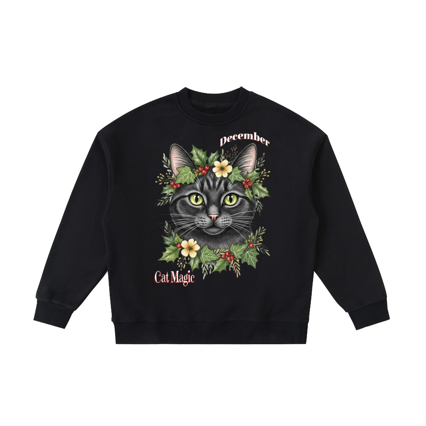 Kids,December,Cat,Holly,Berries